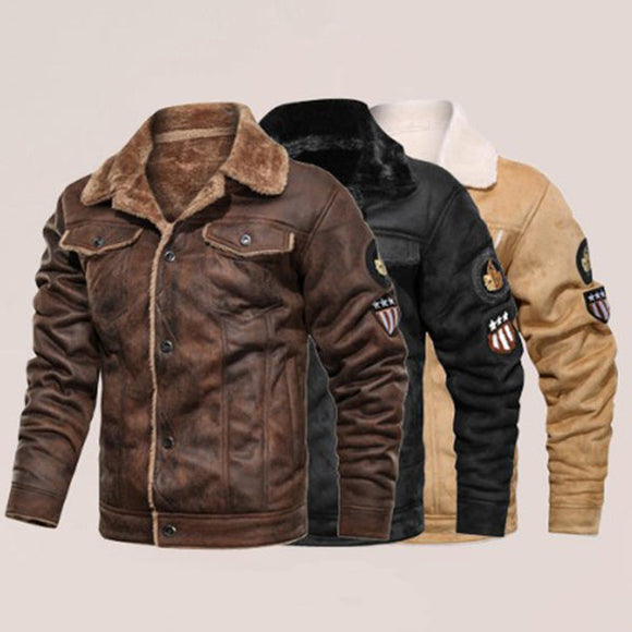 New Fashion Men's Warm Leather Jacket(Buy 2 Get 10% off, 3 Get 15% off )