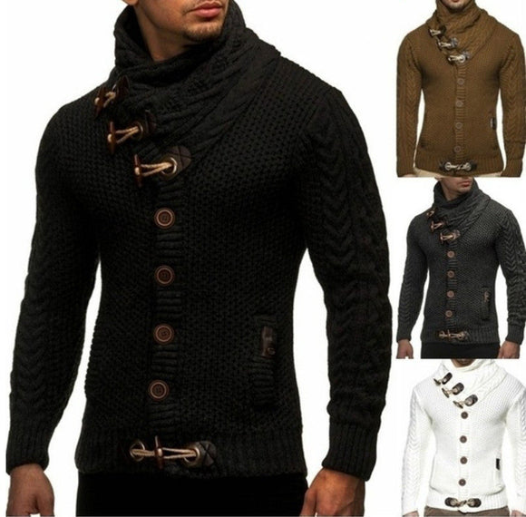 Men's Fashion Wool Stand Collar Sweater
