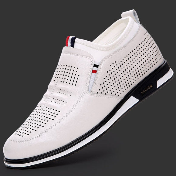 Mens Leather Soft Comfy Increasing Shoes