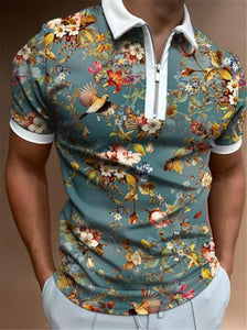 New Summer Men Floral T Shirts