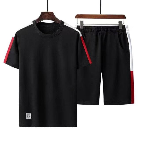 Sports Two Piece Set Summer Men Tracksuits