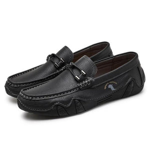 Fashion Men Genuine Leather Casual Boat Shoes