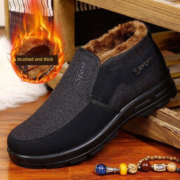 Winter Mens Warm Plush Boots