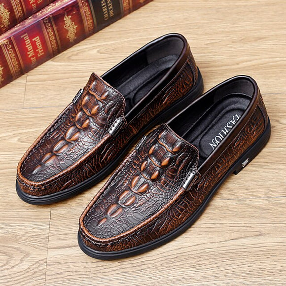 Men Genuine Leather Fashion Mocassin Loafers Shoes