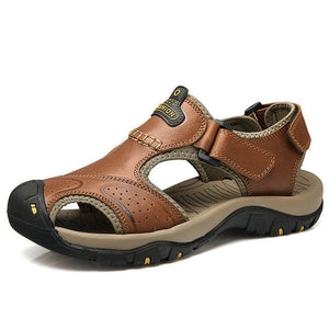 Men's Genuine Leather Wading Beach Sandals