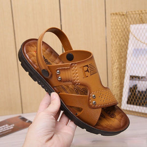 Men Pu Leather Walking Sandals