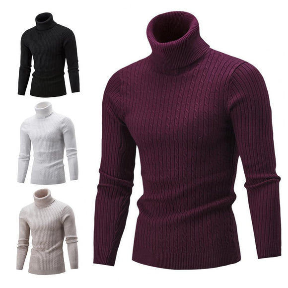 Men's Slim All-matched Turtleneck Sweater