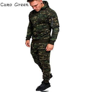 Mens Camouflage Slim Fit Tracksuit