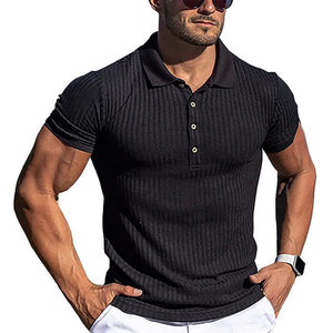 Knitted Slim Men's Polo Shirts