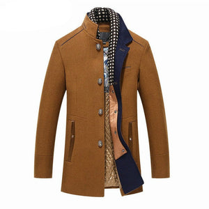 Fashion Men's Woolen Fleece Warm Overcoat(Buy 2 Get 10% off, 3 Get 15% off )