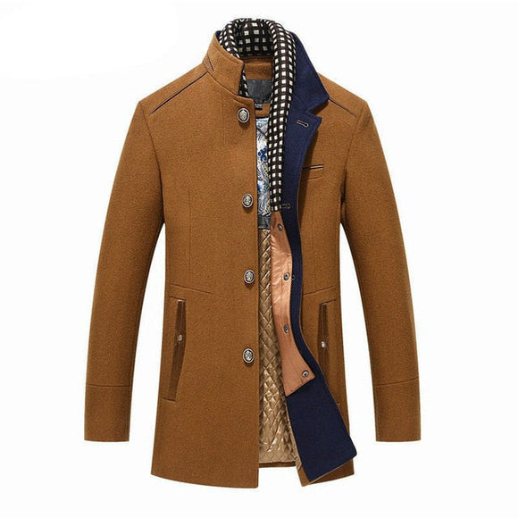 Fashion Men's Woolen Fleece Warm Overcoat(Buy 2 Get 10% off, 3 Get 15% off )