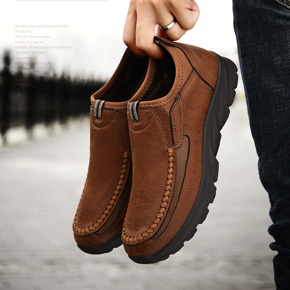 Men's Comfy Casual PU Leather Moccasins Shoes