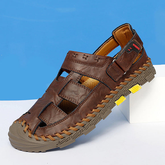Breathable Leather Men's Summer Sandals