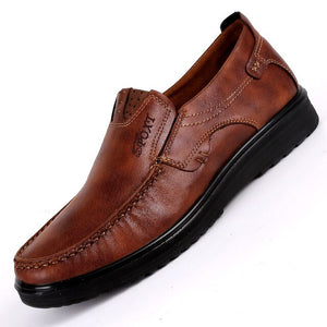 Fashion Comfortable Leather Casual Style Flat Mens Shoes(Buy 2 Get 10% off, 3 Get 15% off )